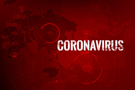 Koronavírus red map