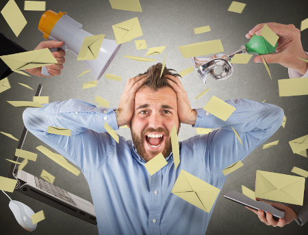 Stresszes férfi Stresszes férfi