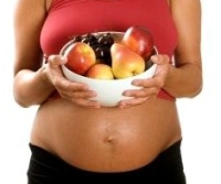 terhes nő, gyümölcs, terhesség